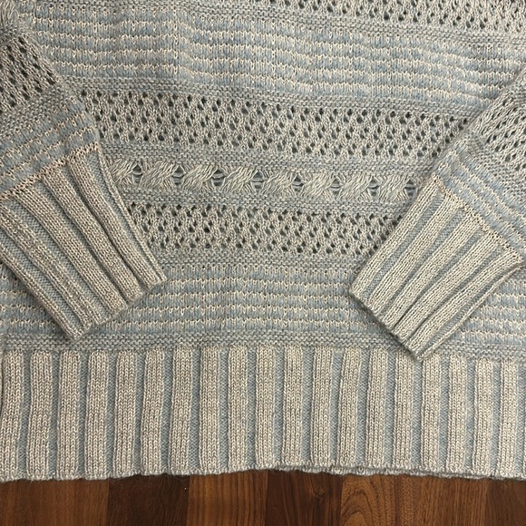 NWT / Anthropologie / Medium / Blue/Bleu Zipper Cardigan - Picture 9 of 12